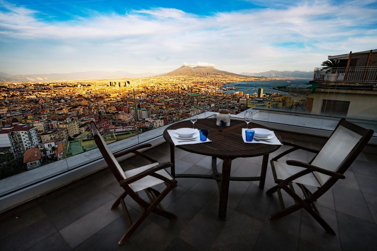 Terrazza Manu - Loft Suspended Over The City-Vomero ナポリ エクステリア 写真