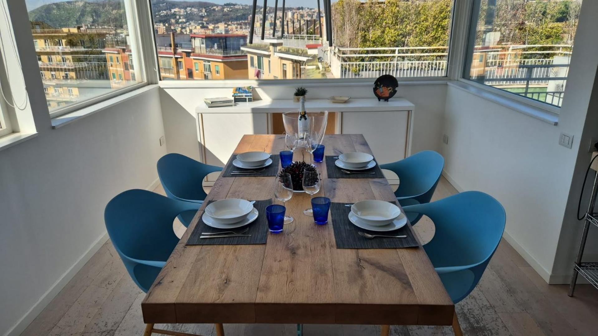 Terrazza Manu - Loft Suspended Over The City-Vomero ナポリ エクステリア 写真