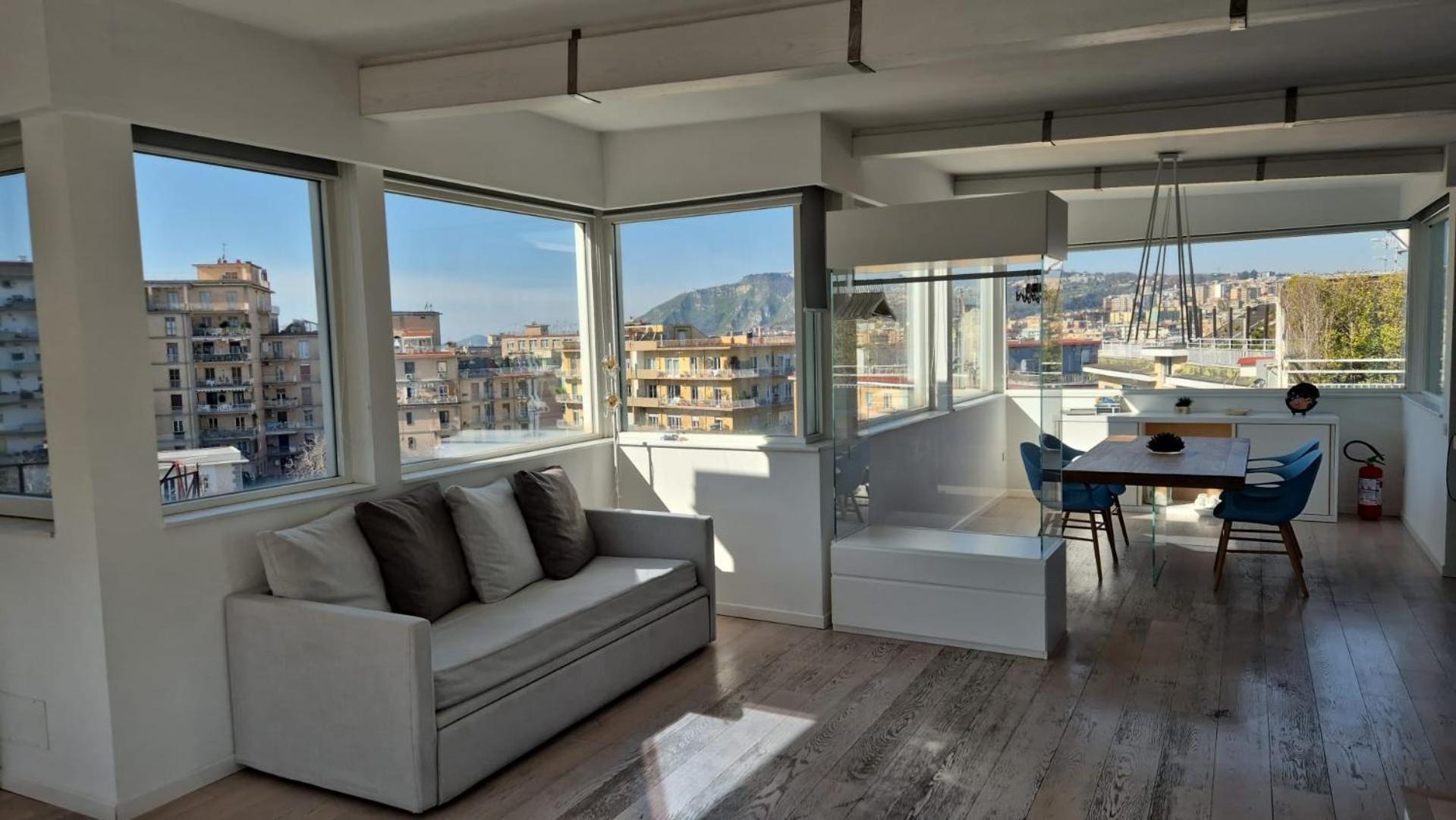 Terrazza Manu - Loft Suspended Over The City-Vomero ナポリ エクステリア 写真