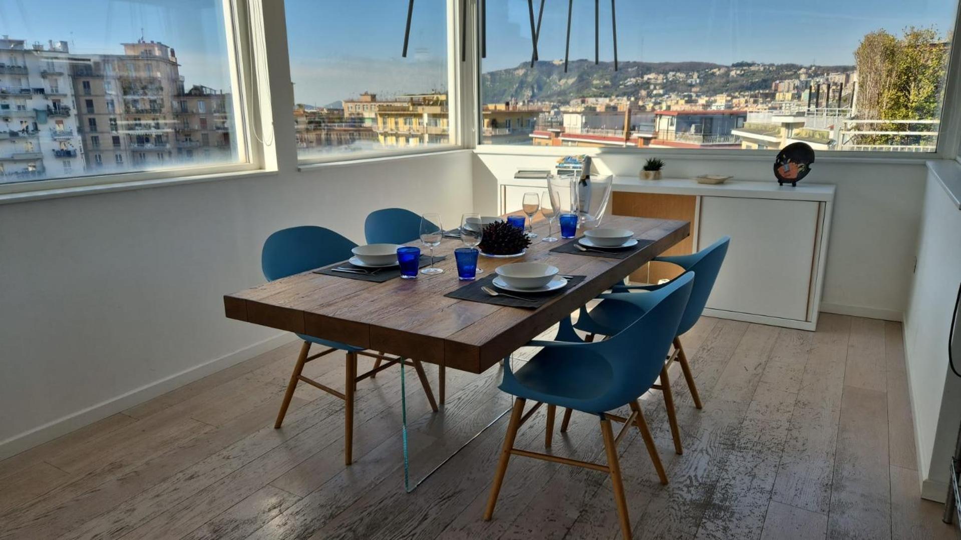 Terrazza Manu - Loft Suspended Over The City-Vomero ナポリ エクステリア 写真